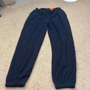Vintage Navy blue Arrow sweatpants‎ with orange drawstring, Size M